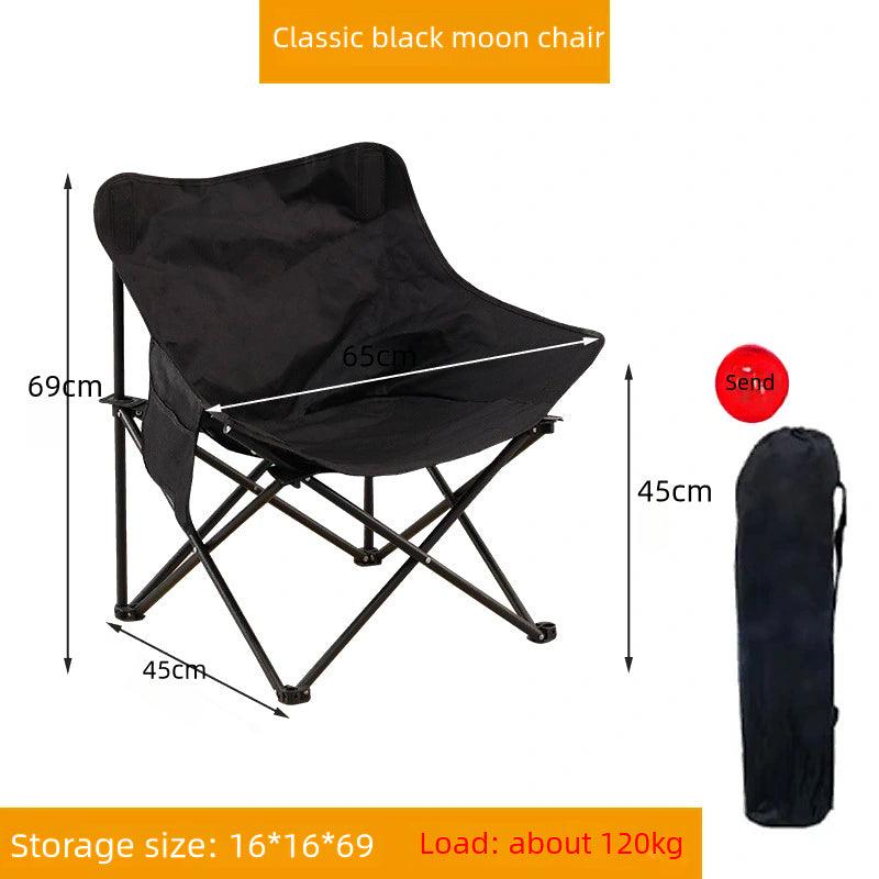 Camping folding chair moon chair