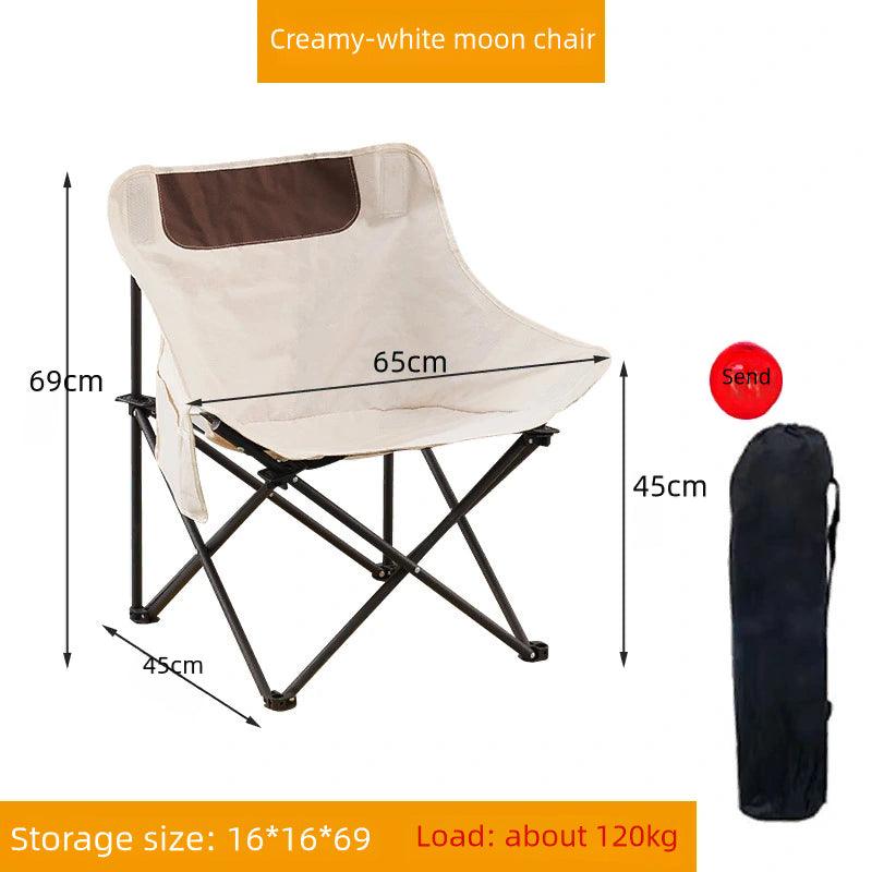 Camping folding chair moon chair