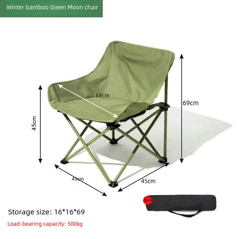 Camping folding chair moon chair