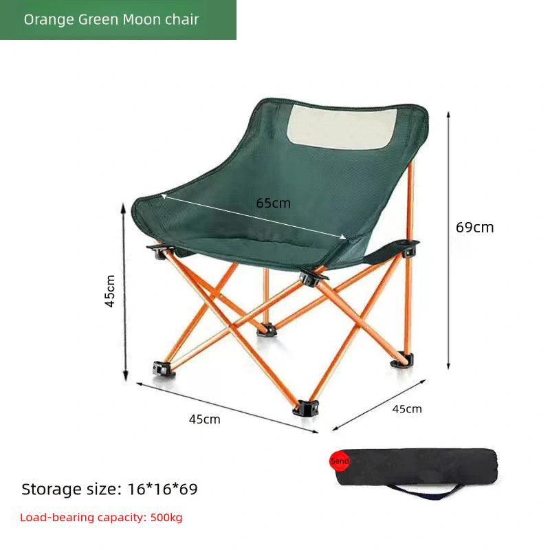 Camping folding chair moon chair